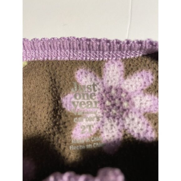 Carter’s Floral Just One Year Sleeper Toddler Girl Size 2T - Picture 6 of 6